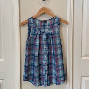 Sleeveless Plaid Paper Moon Stitch Fix Top